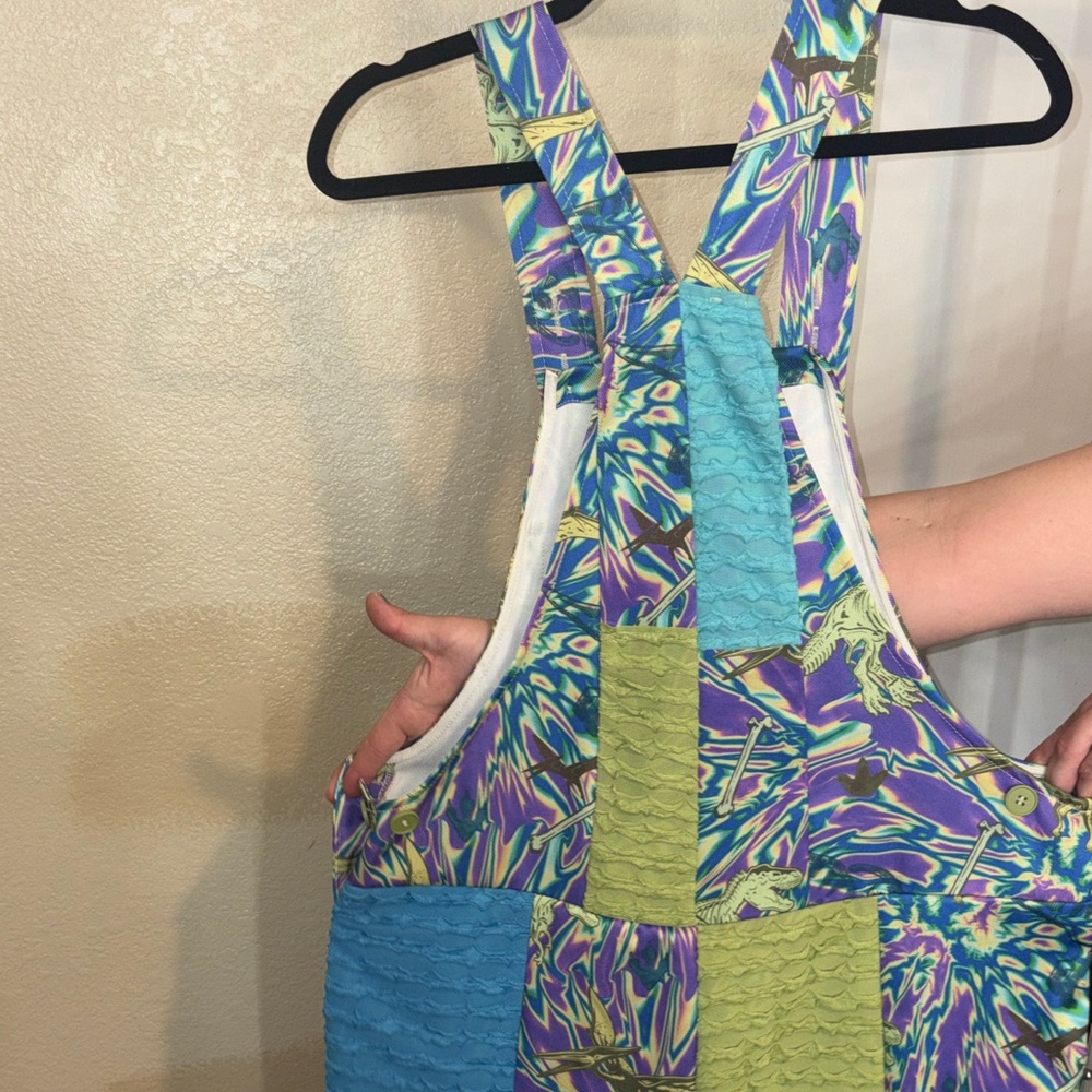 #28 Colorful Patchwork overalls unisex